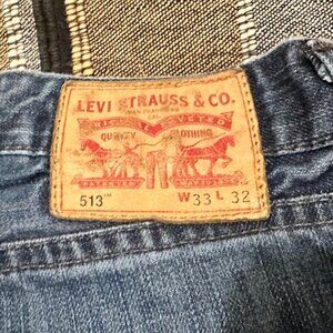 Levi's 513 Slim Straight Jeans 33W x 32L